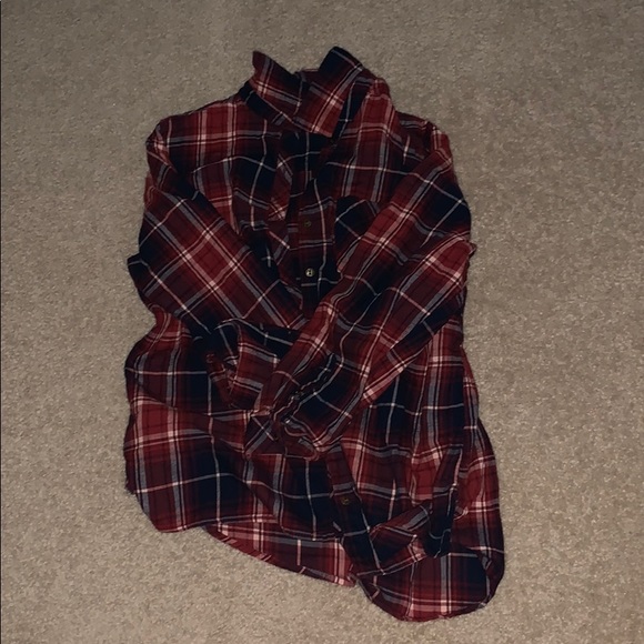 sonoma red long sleeve flannel - Picture 1 of 2